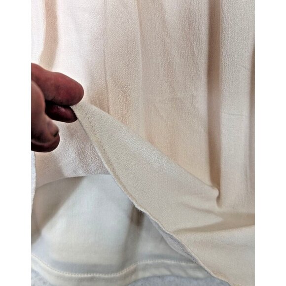 En Creme Women size M Embroidered Peasant Bohemian Flared Sleeve Aztec Tunic Top - Picture 7 of 14